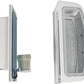 Applique lampada da muro parete in alluminio e vetro per esterno casa locali terrazza IP65 con attacco per lampadine E27 [lampadina esclusa] ES29