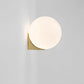 Applique da Parete Design Sferico – Lampada Moderna in Metallo Oro Opaco, Attacco G9, Compatibile con Lampadine LED o Alogene, Facile Installazione per Camera, Soggiorno o Ufficio AQ55