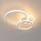 Plafoniera LED Moderna 42W, Lampadario da Soffitto a 3 Anelli in Alluminio, Luce Calda 3000K, Design Elegante, Ø62 cm, Bianco, Ideale per Soggiorno Camera da Letto Cucina C35
