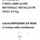 Lampadario a sospensione 3 sfere g9 sfera color bianco bronzo LP84-3