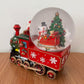 Carillon Natalizio Trenino di Babbo Natale con Globo di Neve Musicale, Decorazione Natalizia da Tavolo, L’Arte del Natale, Carica Meccanica, 22x12x17,5 cm 423521