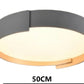 TEKHOME Plafoniera a led da interno moderna a soffitto forma tonda lampada adatta per camera da letto salone soggiorno solotto cucina locali commerciali 46W C49
