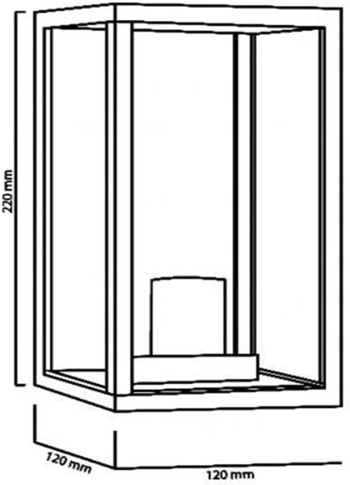 Applique da Esterno E27 IP44, Lampada da Parete Moderna in Alluminio e Vetro, Attacco E27 (Lampadina non inclusa), Colore Nero o Bianco, per Facciata, Balcone e Giardino H220