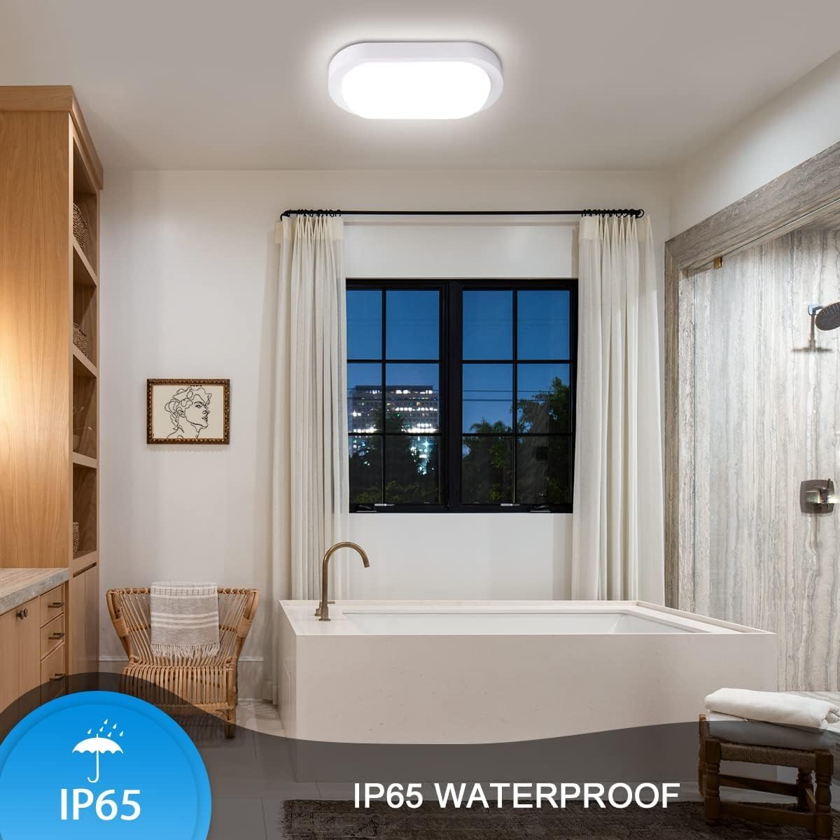 Applique da Esterno LED 18W IP65 – Lampada da Parete Impermeabile 1900LM, Luce Calda/Naturale/Fredda, in ABS+PS, Ideale per Giardino, Balcone e Facciata ES51