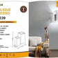 TEKHONE Applique da Parete in Gesso Bianco – Lampada da Muro Moderna Verniciabile, Attacco G9, Illuminazione Up & Down per Interni – GS-E39
