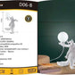 Lampada da Tavolo Decorativa a Scoiattolo – Attacco G9 Max 60W, Design Moderno in Resina Bianca, Lampada da Comodino per Camera, Soggiorno, Interni D06-B