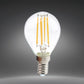 Lampadine LED E14 G45 4W, Confezione da 5 Pezzi, 440LM, 3000K/4000K/6500K, Lampadine Decorative in Vetro Trasparente, Luce a 360°, Basso Consumo, Non Dimmerabili, Modello G45-T