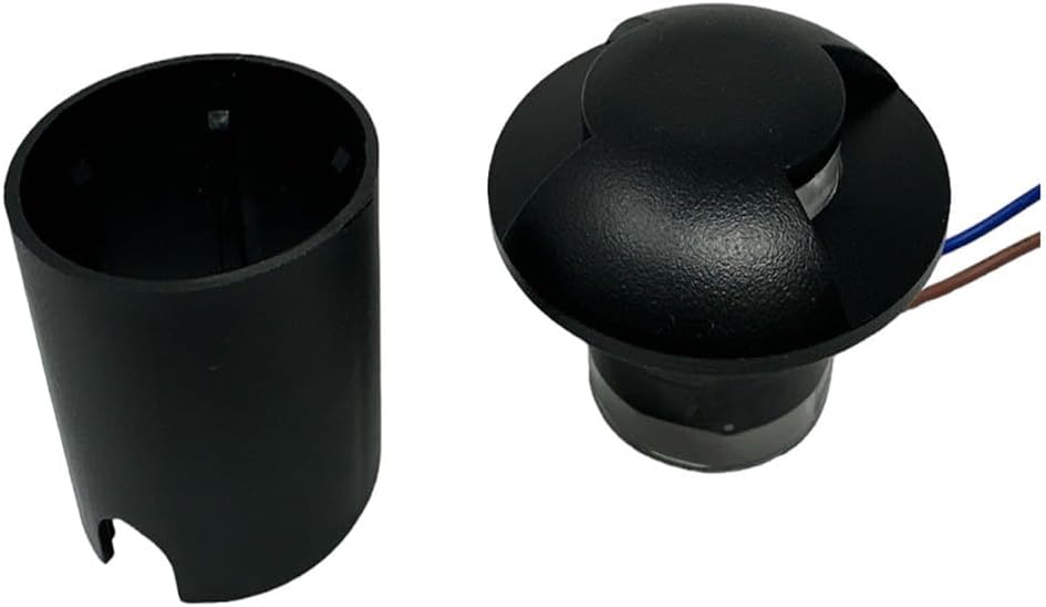 Lampada da Incasso a Terra IP67 1W per Esterno, Segnapasso LED da Giardino, Calpestabile, Corpo Nero, Uso per Vialetti Scale Terrazze – 1W LED-322
