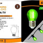 Lampadine LED E27 G45 4W, Confezione da 5 Pezzi, 440LM, 3000K/4000K/6500K e Colori Rosso Verde Blu, Lampadine Decorative in Vetro Trasparente, Luce a 360°, Basso Consumo, Modello G45A-T