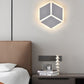TEKHOME Applique da Parete LED 12W Forma Cubo Geometrico Bianco, Lampada da Muro Moderna 3000K-6500K CCT, Illuminazione Decorativa Interna Camera da Letto e Soggiorno AQ11-3C