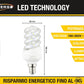 Lampadine LED E14 5W, Confezione da 6 Pezzi, 450LM, 6500K Luce Fredda, Lampadina LED Spirale, Basso Consumo Energetico, CRI>80, Non Dimmerabile, Attacco E14, Modello S-01TF