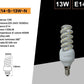 Lampadine LED E14 13W, Confezione da 10 Pezzi, 1300LM, 3000K/4000K/6500K, Lampadina LED a Spirale, Luce Calda/Naturale/Fredda, CRI>80, Illuminazione 360°, Modello E14-S-13W