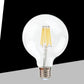 Lampadine LED E27 G80 12W, Confezione da 5 Pezzi, 1740LM, Luce 2700K/4000K/6500K, Globo in Vetro Trasparente Ø80mm, Illuminazione a 360°, Basso Consumo Energetico, Modello G80-12W