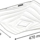 TEKHOME Plafoniera a led da interno moderna a soffitto forma quadrata 3D lampada adatta per camera da letto salone soggiorno solotto cucina locali commerciali 75W (Quadrata 3d - 3 Colori) C68-3C