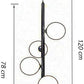 Lampadario a sospensione 5 sfere in vetro attacco G9 moderno bronzo A95