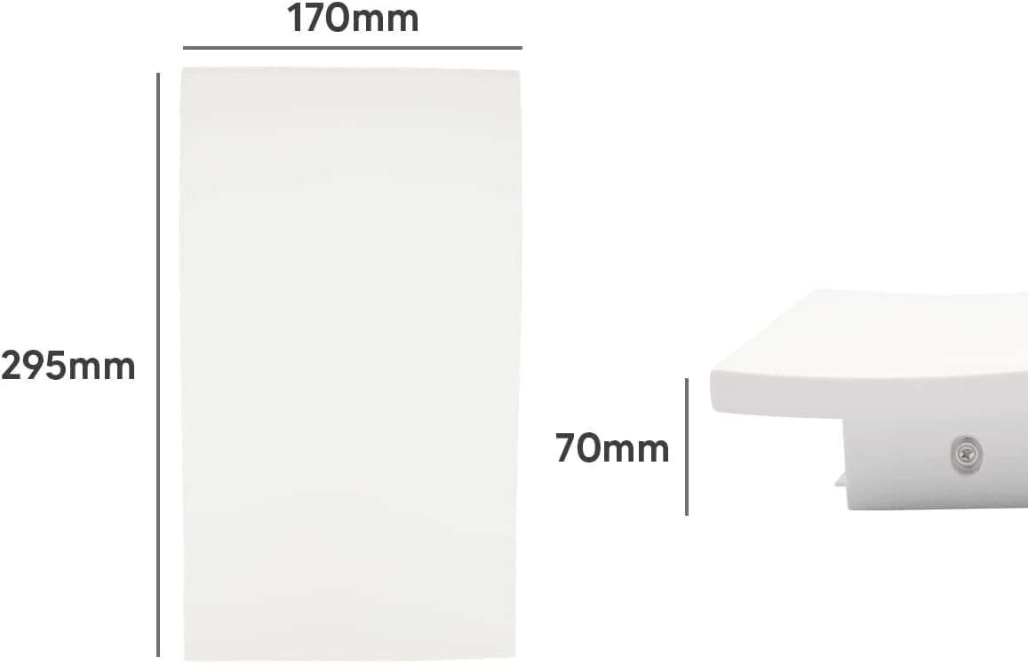 Applique da Parete in Gesso Bianco E14 Design Moderno Verniciabile per Interni GS-E86