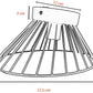 TEKHOME Plafoniera E27 a soffitto a forma di cesta, Max 60W, Corpo bianco in metallo, Interno, Modello C70