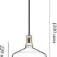 Lampadario da soffitto a sospensione con attacco E27 (lampadina non inclusa) moderno stile industriale A93