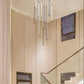 Lampadario Cascata moderno 105w  bianco/nero LP-45