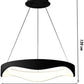 TEKHOME Lampadario plafoniera led a onda 38 w 3 colori luce bianca calda naturale A67 (BIANCO 3 COLORE)
