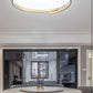 TEKHOME Plafoniera a led da interno moderna a soffitto forma tonda lampada adatta per camera da letto salone soggiorno solotto cucina locali commerciali 46W C49