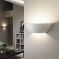 TEKHONE Applique da Parete in Gesso Bianca, Lampada da Muro Design Moderno, Luce Indiretta Up & Down, Attacco R7S, Verniciabile per Interni – GS-E72