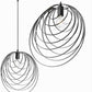 Lampadario A Sospensione Nero E27 Lampada Geometrica da Soffitto Decorativa B86