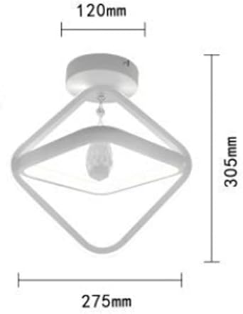 TEKHOME Lampadario led moderno 25 watt forma rombo plafoniera lampada da soffitto luce 3000K/4000K/ 6500K 2000Lm PN-03