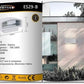 Applique lampada da muro parete in alluminio e vetro per esterno casa locali terrazza IP65 con attacco per lampadine E27 [lampadina esclusa] ES29