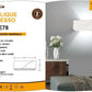 Applique da Parete in Gesso Verniciabile, Attacco G9, Luce Diretta/Indiretta, Lampada da Muro Moderna per Interni – GS-E78