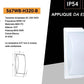 Applique da Esterno IP54 Attacco E27, Lampada da Parete Moderna Impermeabile in ABS+PC, Compatibile con Lampadine fino a 60W, per Facciata, Balcone, Corridoio - Bianco/Grigio Scuro H320