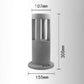 Lampada da Giardino LED IP65 12W 600LM | Paletto Luminoso per Esterno in Alluminio | Luce Calda/Naturale/Fredda | Grigio – Serie ES59