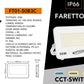 Faro LED Esterno CCT IP66 – 10W/20W/30W/50W/100W/200W – Selettore 3000K-4000K-6500K – Faretto LED da Esterno in Alluminio, Bianco o Grigio FT01