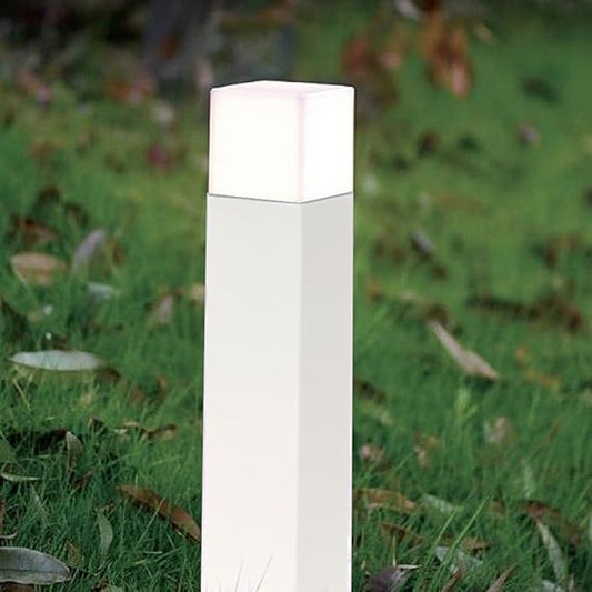 Lampione da Giardino 74cm IP44 per Esterno, Attacco E27, Palo Luce da Esterno in Alluminio, Lampada da Cortile/Viale/Terrazza – Nero/Bianco (Senza Lampadina) 740