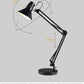 Lampada da Scrivania Orientabile E27 in Metallo – Lampada da Tavolo Moderna con Braccio Regolabile, Base Stabile, per Studio, Ufficio, Cameretta D11
