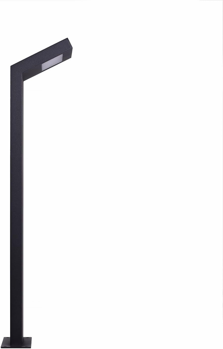 Lampione da Giardino Moderno 10W, Paletto Luce LED Esterno 4000K, IP54 Impermeabile, H580mm, Lampada da Esterno per Vialetti, Cortile, Giardino – Alluminio 954PA-H580