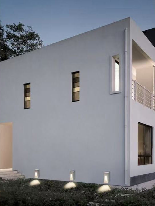 Applique da Esterno LED 12W IP65 – Lampada da Parete o Segnapasso in Alluminio, Impermeabile, Luce Decorativa per Muro, Giardino e Scale, Design Moderno ES62