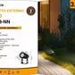 Faretto LED da Esterno 3,5W IP65, Luce Naturale 4000K, Spot da Terra per Giardino e Vialetto, Corpo in Alluminio Nero, Illuminazione Outdoor – ES38-NN