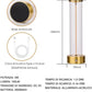 Lampada da Tavolo LED Ricaricabile 3W – Lume Senza Fili 2200K Luce Calda, Touch Control, USB, Design Moderno in Alluminio e Acrilico – Uso Interno D39