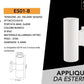 Applique da Esterno 2xGU10 IP55 – Lampada da Parete LED per Esterni a Doppia Luce su e Giù, Design Moderno in Alluminio, Impermeabile, per Facciata, Giardino o Ingresso ES01