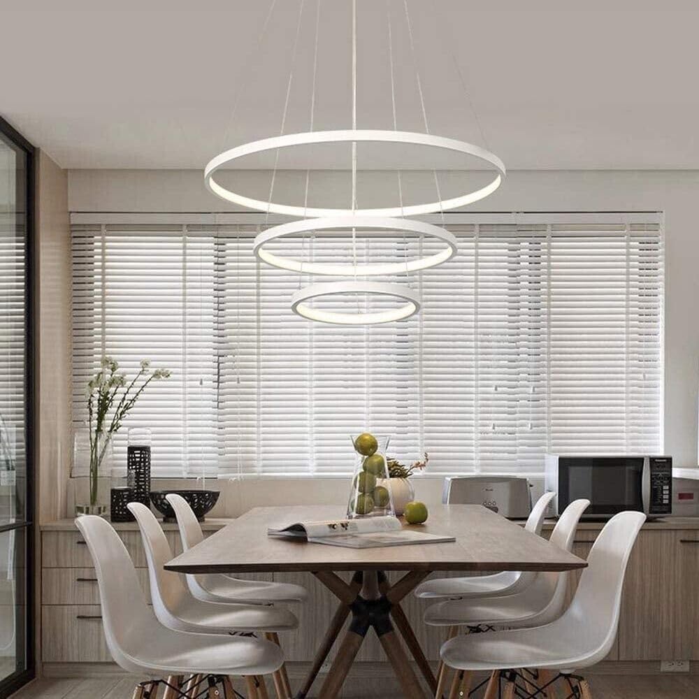 TEKHOME Lampadario a sospensione 51 watt led 3 tonalita luce bianca calda naturale A64-3C