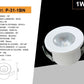 5 Pezzi,Faretti LED da Incasso 1W, Foro Ø32 mm, 80 lm, Luce 3000K/4000K/6500K o Rosso/Verde/Blu, Fascio 30°, AC 110-240V, Corpo in Alluminio, Modello P-31