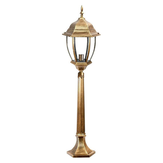 TEKHOME Lampada da Giardino E27 90cm in Alluminio Impermeabile IP55 per Esterno – Palo da Giardino in Stile Classico per Passerella, Cortile, Giardino – Senza Lampadina ES39