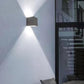 Applique da Esterno LED 22W IP65 – Lampada da Parete Moderna Up&Down Regolabile, Alluminio, 2000 Lumen, Bianco/Nero/Grigio, Luce 3000K/4000K/6500K ES66