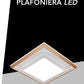Plafoniera LED Moderna Quadrata 48W CCT 3000K-6500K, Luce Soffitto Bianco, Alta Luminosità 3840LM, Design Decorativo per Soggiorno Camera Cucina – C61-3C