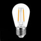 Lampadine LED E27 2W, Confezione da 10 Pezzi, 130LM, Luce Calda 2700K, Lampadine LED Decorative in Vetro Trasparente, Illuminazione 360°, Basso Consumo Energetico, Modello S14-2C