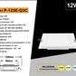 Pannello LED da Incasso Quadrato 12W 1100LM, 3 Temperature Colore Selezionabili 3000K 4000K 6500K, Foro 94x94 mm, 120x120 mm, CRI≥80, Fascio 120°, IP20, Non Dimmerabile, 1 Pezzo, P-125E-Q3C