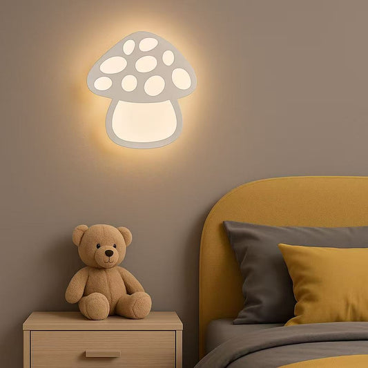 TEKHOME Applique da muro LED 9W a forma di fungo, luce regolabile 3000K-6500K, lampada decorativa per cameretta, soggiorno e camera da letto AQ26-B3C