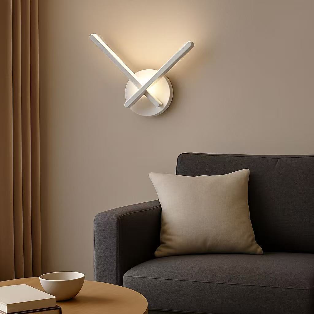TEKHOME Applique da Parete Moderna LED 6W – Design Minimal Bianco, 3 Temperature Colore (3000K / 4500K / 6500K) E67