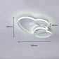TEKHOME Lampadario da Soffitto LED 33W, CCT 3000K-6500K, 3 Colori Selezionabili, Bianco Opaco, Plafoniera Moderna in Alluminio per Interni, IP20 PN-05 b3c